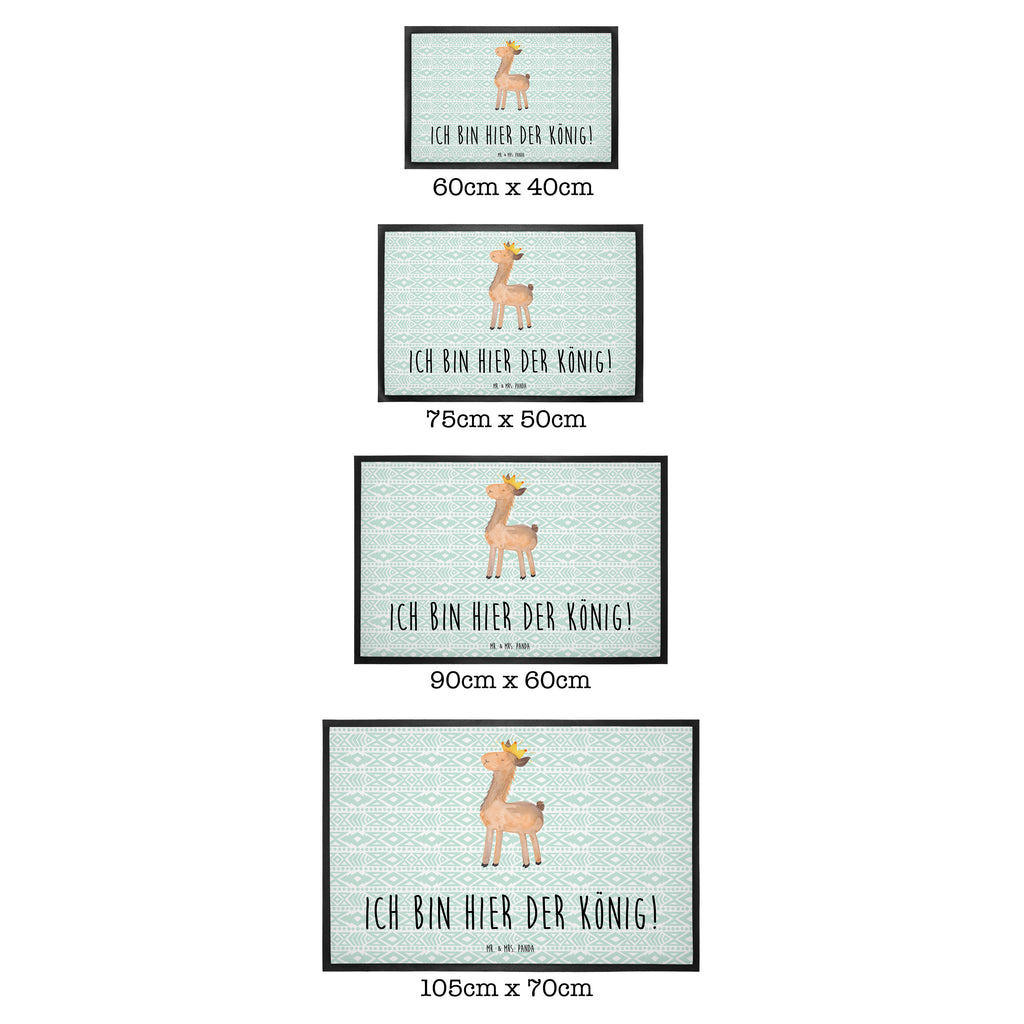 Fußmatte Lama König Lama, Lamas, König, Königin, Freundin, Mama, Papa, Büro Kollege, Kollegin, Chef, Vorgesetzter, Abi, Abitur Türvorleger, Schmutzmatte, Fußabtreter, Matte, Schmutzfänger, Fußabstreifer, Schmutzfangmatte, Türmatte, Motivfußmatte,  Haustürmatte, Vorleger  Lama, Alpaka