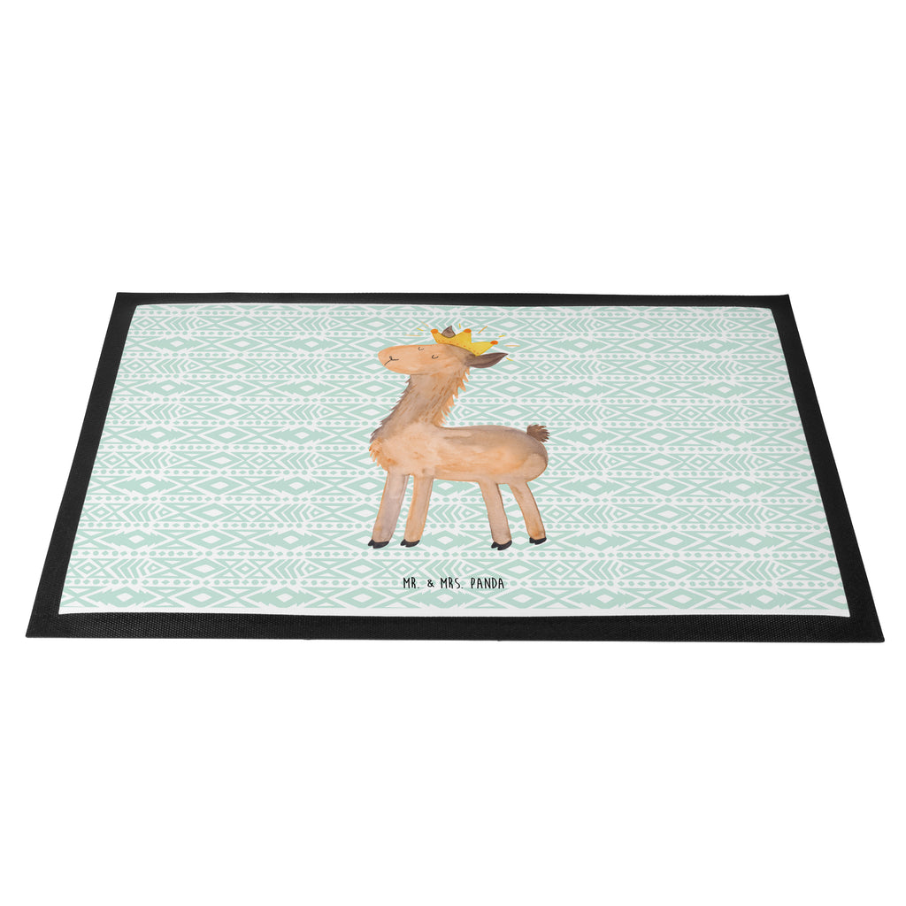 Fußmatte Lama König Lama, Lamas, König, Königin, Freundin, Mama, Papa, Büro Kollege, Kollegin, Chef, Vorgesetzter, Abi, Abitur Türvorleger, Schmutzmatte, Fußabtreter, Matte, Schmutzfänger, Fußabstreifer, Schmutzfangmatte, Türmatte, Motivfußmatte,  Haustürmatte, Vorleger  Lama, Alpaka