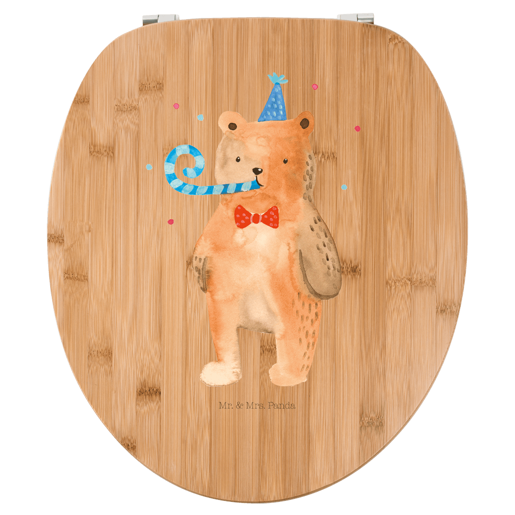 Motiv WC Sitz Birthday Bär Klobrille, Klodeckel, Toilettendeckel, WC-Sitz, Toilette, Bär, Teddy, Teddybär, Happy Birthday, Alles Gute, Glückwunsch, Geburtstag