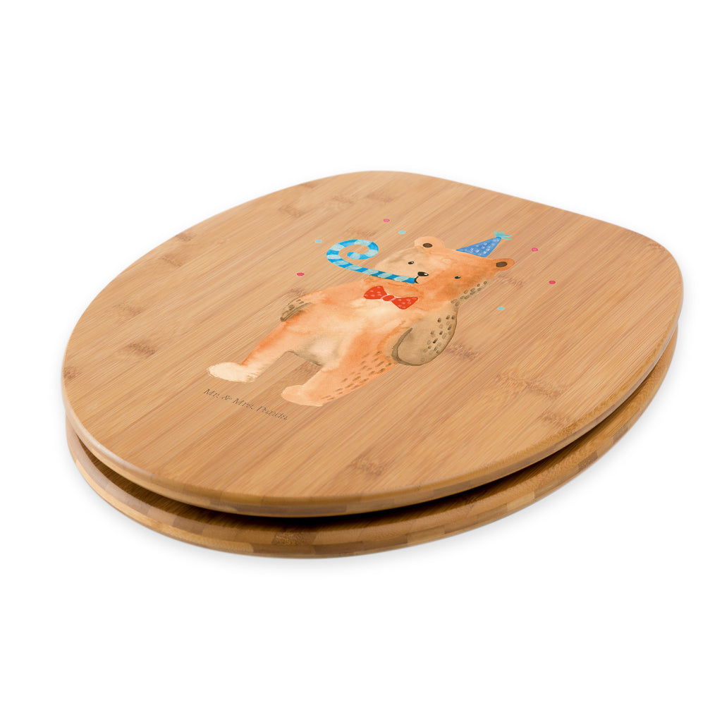 Motiv WC Sitz Birthday Bär Klobrille, Klodeckel, Toilettendeckel, WC-Sitz, Toilette, Bär, Teddy, Teddybär, Happy Birthday, Alles Gute, Glückwunsch, Geburtstag