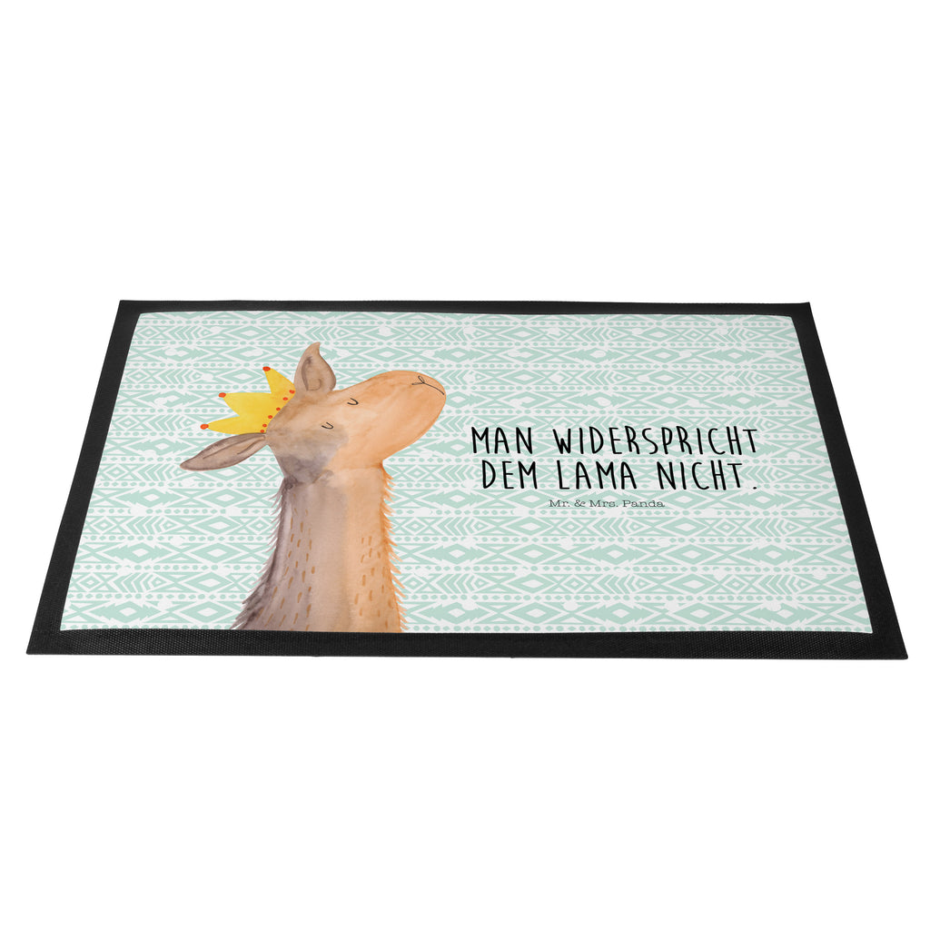 Fußmatte Lamakopf König Lama, Lamas, König, Königin, Freundin, Mama, Papa, Büro Kollege, Kollegin, Chef, Vorgesetzter, Abi, Abitur Türvorleger, Schmutzmatte, Fußabtreter, Matte, Schmutzfänger, Fußabstreifer, Schmutzfangmatte, Türmatte, Motivfußmatte,  Haustürmatte, Vorleger  Lama, Alpaka