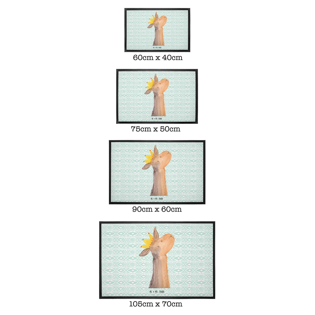 Fußmatte Lamakopf König Lama, Lamas, König, Königin, Freundin, Mama, Papa, Büro Kollege, Kollegin, Chef, Vorgesetzter, Abi, Abitur Türvorleger, Schmutzmatte, Fußabtreter, Matte, Schmutzfänger, Fußabstreifer, Schmutzfangmatte, Türmatte, Motivfußmatte,  Haustürmatte, Vorleger  Lama, Alpaka