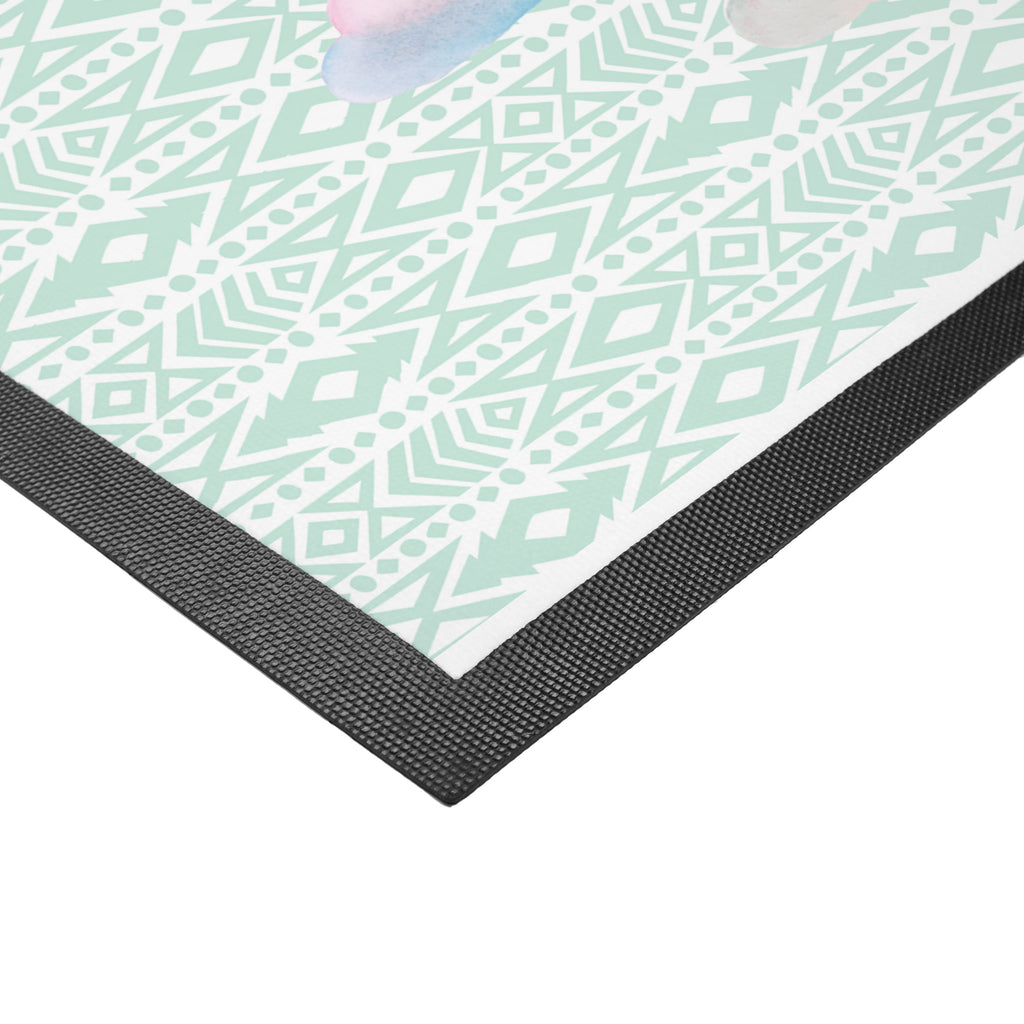 Fußmatte Lama Regenbogen Lama, Lamas, Regenbogen, Haters gonna hate, Haters, Selbstständig, Außenseiter, Schule, Abi, Hobby, Wolkenland, Freiheit	 Türvorleger, Schmutzmatte, Fußabtreter, Matte, Schmutzfänger, Fußabstreifer, Schmutzfangmatte, Türmatte, Motivfußmatte,  Haustürmatte, Vorleger  Lama, Alpaka