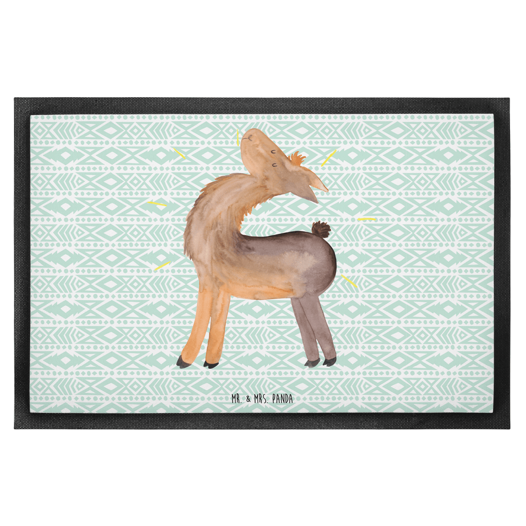 Fußmatte Lama stolz Lama, Lamas, Außenseiter, Anders, Neustart, stolz, Hippie, Freundin, Freundinnen, beste Freundin, Kumpel, Familie, Family Türvorleger, Schmutzmatte, Fußabtreter, Matte, Schmutzfänger, Fußabstreifer, Schmutzfangmatte, Türmatte, Motivfußmatte,  Haustürmatte, Vorleger  Lama, Alpaka