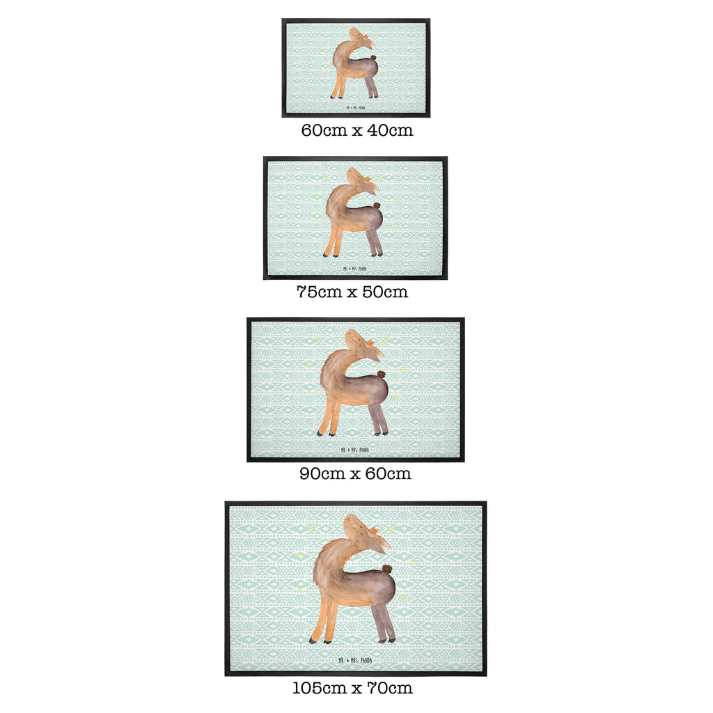 Fußmatte Lama stolz Lama, Lamas, Außenseiter, Anders, Neustart, stolz, Hippie, Freundin, Freundinnen, beste Freundin, Kumpel, Familie, Family Türvorleger, Schmutzmatte, Fußabtreter, Matte, Schmutzfänger, Fußabstreifer, Schmutzfangmatte, Türmatte, Motivfußmatte,  Haustürmatte, Vorleger  Lama, Alpaka