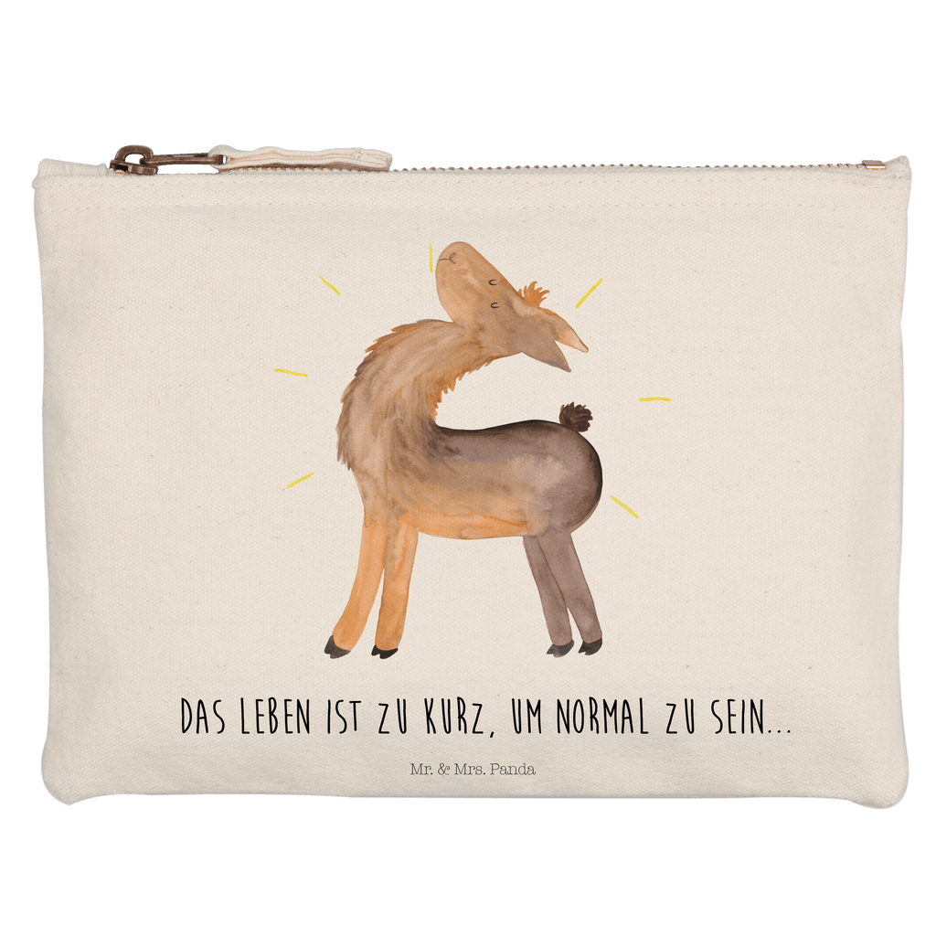 Schminktasche Lama stolz Schminktasche, Kosmetiktasche, Kosmetikbeutel, Stiftemäppchen, Etui, Federmappe, Makeup, XXL, Schminketui, Kosmetiketui, Schlamperetui, Lama, Alpaka, Lamas, Außenseiter, Anders, Neustart, stolz, Hippie, Freundin, Freundinnen, beste Freundin, Kumpel, Familie, Family