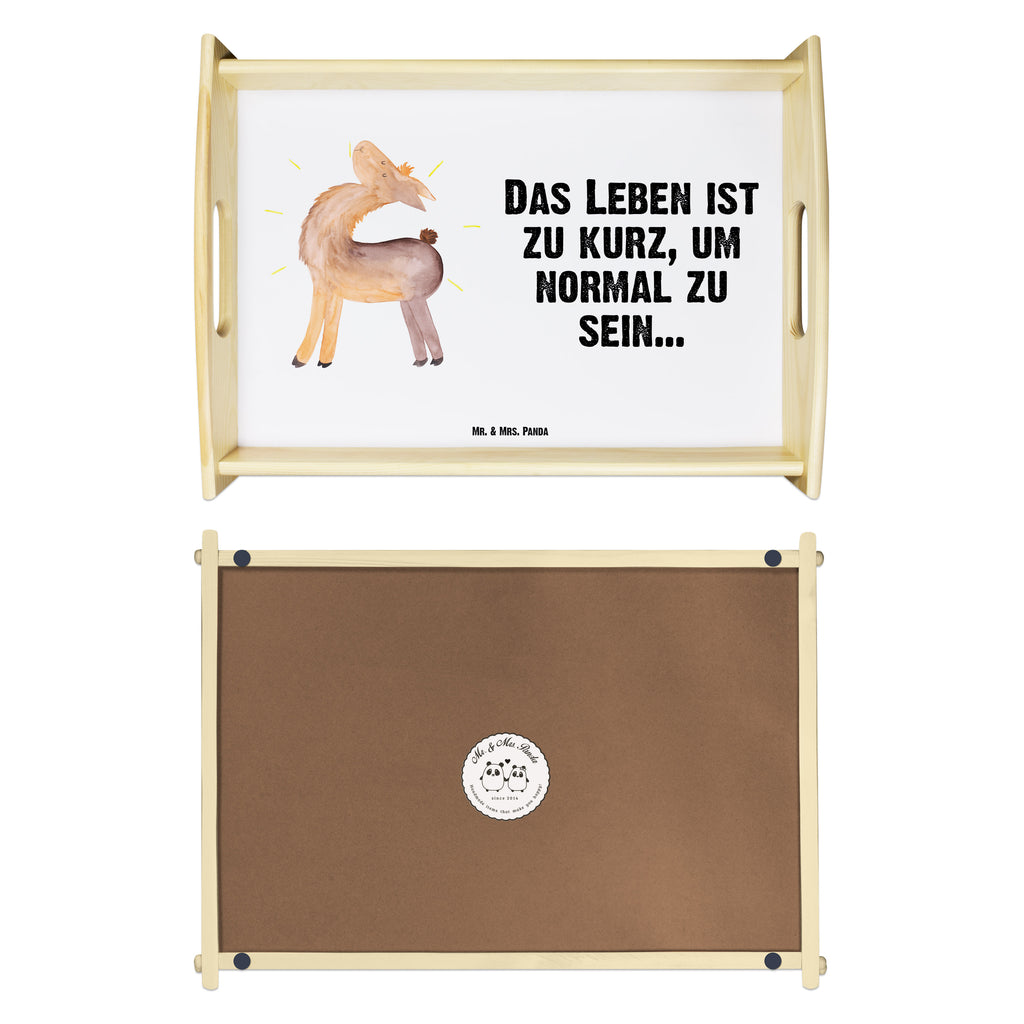 Serviertablett Lama stolz Tablett, Holztablett, Küchentablett, Dekotablett, Frühstückstablett, Lama, Alpaka, Lamas, Außenseiter, Anders, Neustart, stolz, Hippie, Freundin, Freundinnen, beste Freundin, Kumpel, Familie, Family
