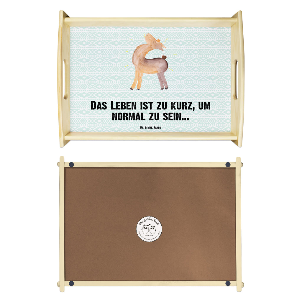 Serviertablett Lama stolz Tablett, Holztablett, Küchentablett, Dekotablett, Frühstückstablett, Lama, Alpaka, Lamas, Außenseiter, Anders, Neustart, stolz, Hippie, Freundin, Freundinnen, beste Freundin, Kumpel, Familie, Family