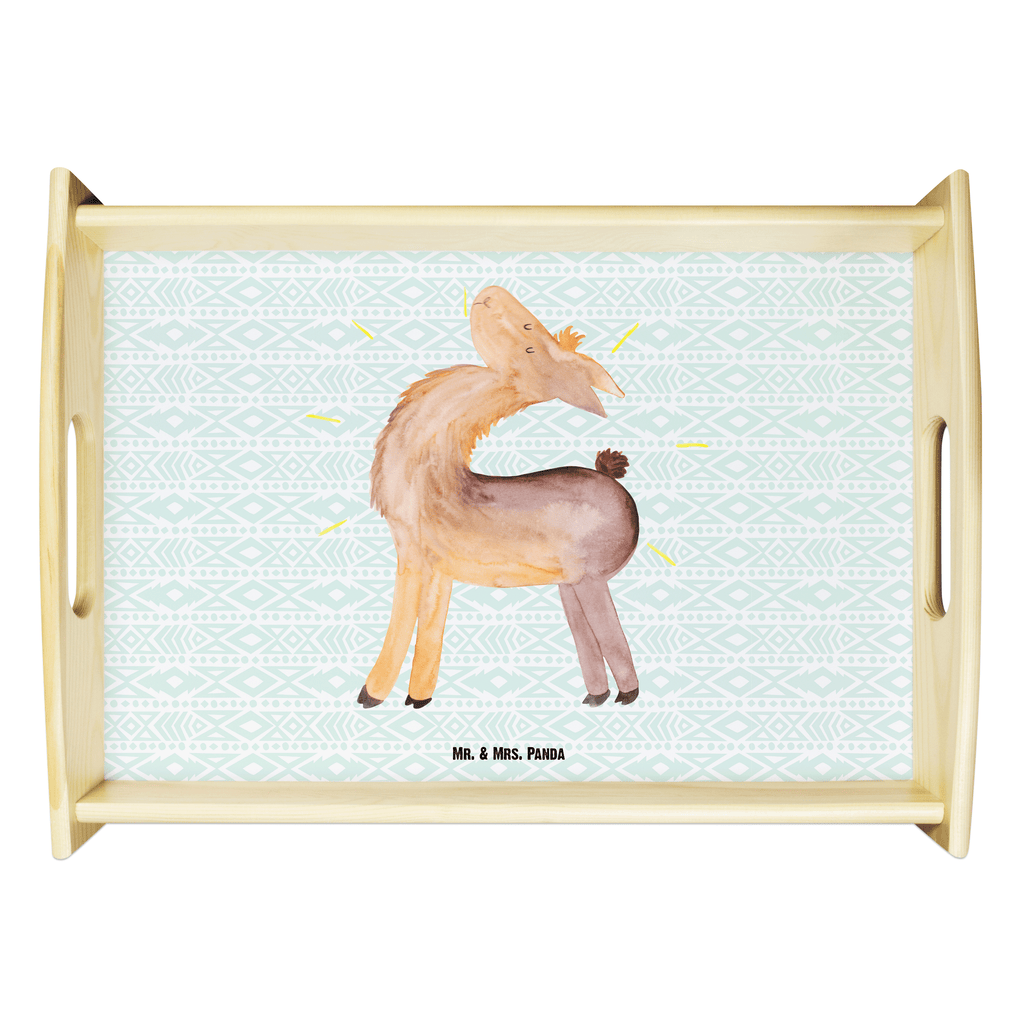 Serviertablett Lama stolz Tablett, Holztablett, Küchentablett, Dekotablett, Frühstückstablett, Lama, Alpaka, Lamas, Außenseiter, Anders, Neustart, stolz, Hippie, Freundin, Freundinnen, beste Freundin, Kumpel, Familie, Family