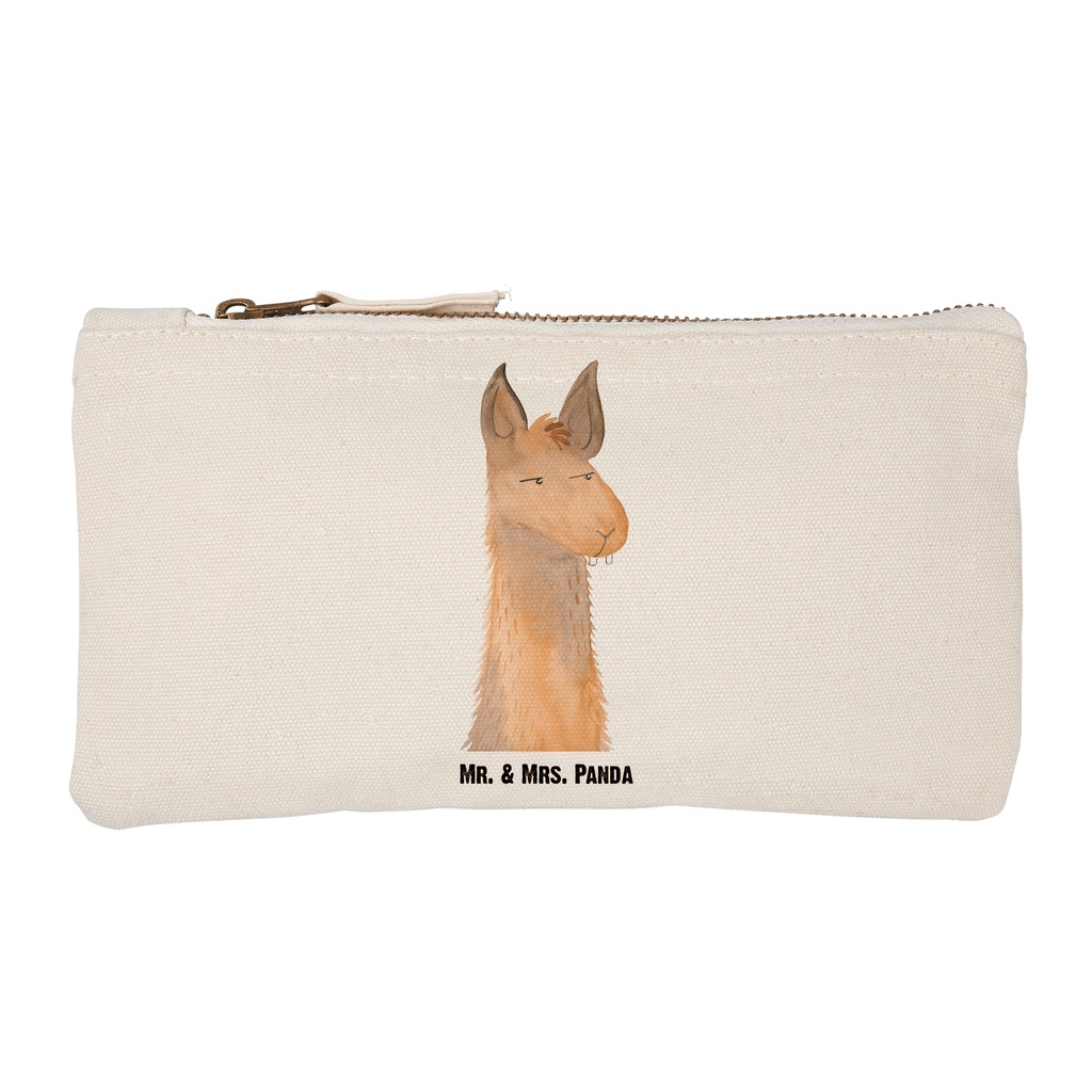 Schminktasche Lamakopf genervt Schminktasche, Kosmetiktasche, Kosmetikbeutel, Stiftemäppchen, Etui, Federmappe, Makeup, XXL, Schminketui, Kosmetiketui, Schlamperetui, Lama, Alpaka, Lamas, Recht haben, genervt sein, Freundin, beste Freundin, Partnerin, Büro, Büroalltag, Chef, Chefin, Azubi