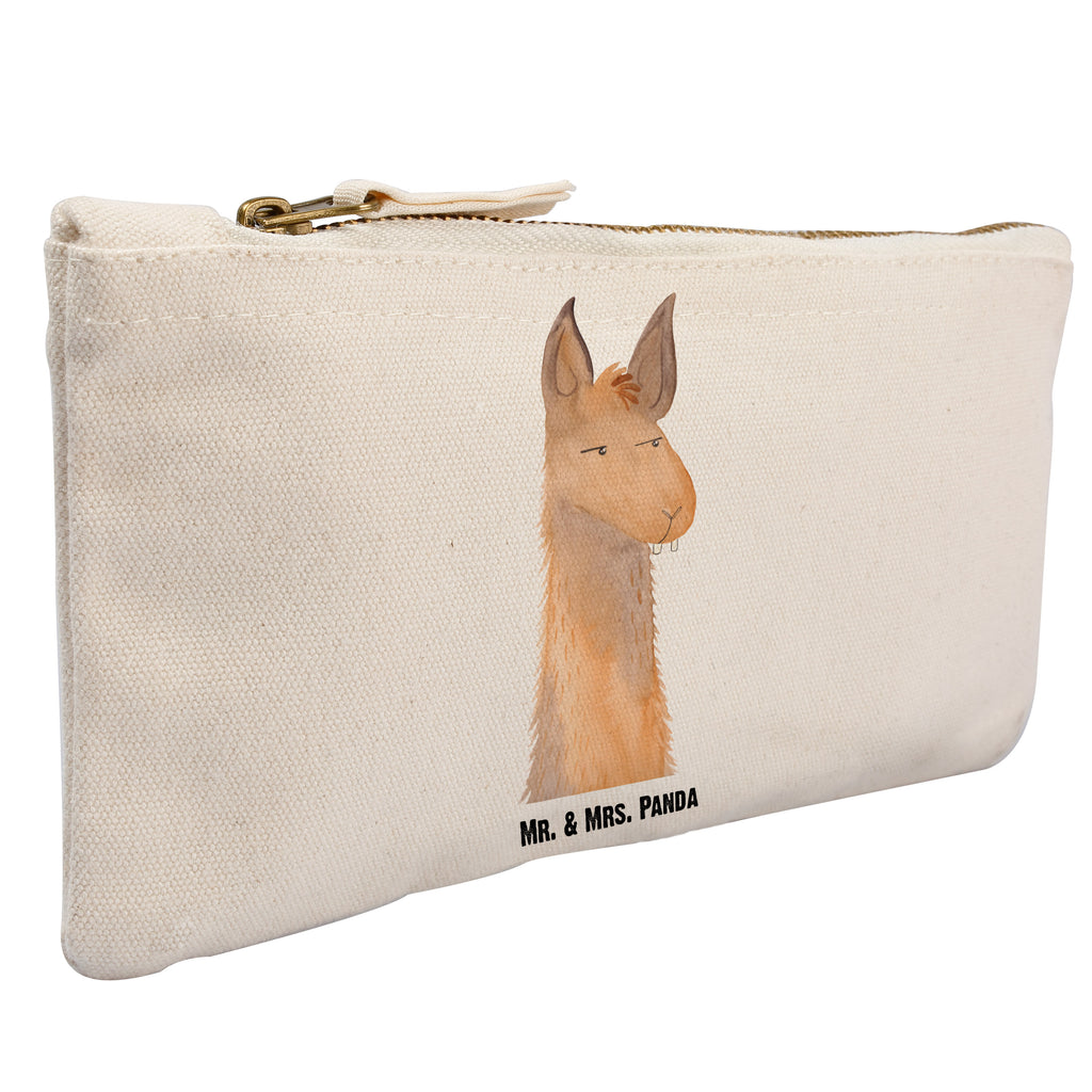 Schminktasche Lamakopf genervt Schminktasche, Kosmetiktasche, Kosmetikbeutel, Stiftemäppchen, Etui, Federmappe, Makeup, XXL, Schminketui, Kosmetiketui, Schlamperetui, Lama, Alpaka, Lamas, Recht haben, genervt sein, Freundin, beste Freundin, Partnerin, Büro, Büroalltag, Chef, Chefin, Azubi