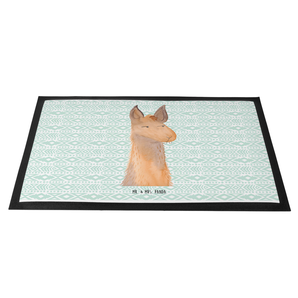 Fußmatte Lamakopf genervt Lama, Lamas, Recht haben, genervt sein, Freundin, beste Freundin, Partnerin, Büro, Büroalltag, Chef, Chefin, Azubi Türvorleger, Schmutzmatte, Fußabtreter, Matte, Schmutzfänger, Fußabstreifer, Schmutzfangmatte, Türmatte, Motivfußmatte,  Haustürmatte, Vorleger  Lama, Alpaka