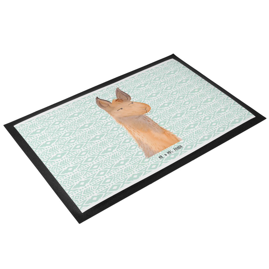 Fußmatte Lamakopf genervt Lama, Lamas, Recht haben, genervt sein, Freundin, beste Freundin, Partnerin, Büro, Büroalltag, Chef, Chefin, Azubi Türvorleger, Schmutzmatte, Fußabtreter, Matte, Schmutzfänger, Fußabstreifer, Schmutzfangmatte, Türmatte, Motivfußmatte,  Haustürmatte, Vorleger  Lama, Alpaka