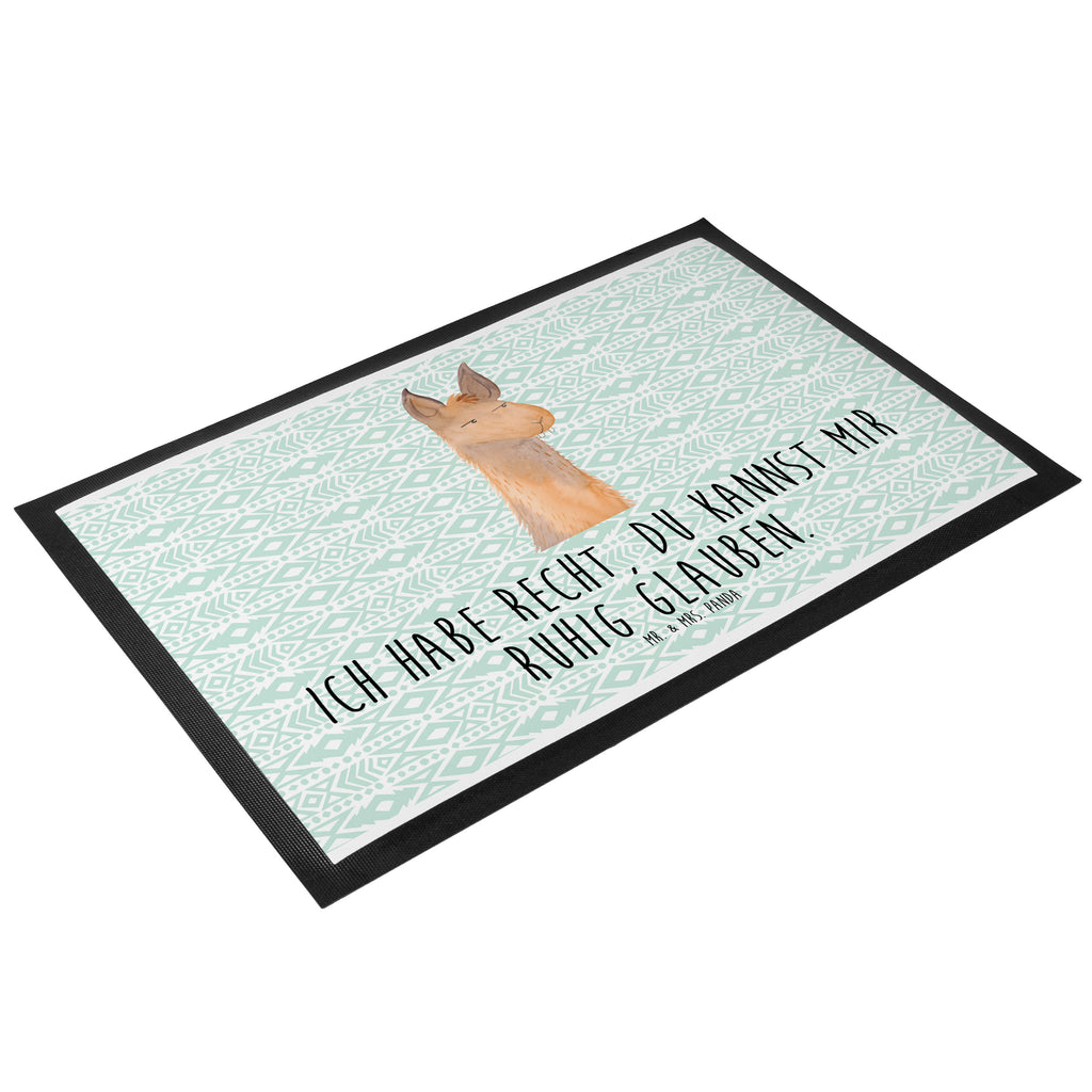 Fußmatte Lamakopf genervt Lama, Lamas, Recht haben, genervt sein, Freundin, beste Freundin, Partnerin, Büro, Büroalltag, Chef, Chefin, Azubi Türvorleger, Schmutzmatte, Fußabtreter, Matte, Schmutzfänger, Fußabstreifer, Schmutzfangmatte, Türmatte, Motivfußmatte,  Haustürmatte, Vorleger  Lama, Alpaka