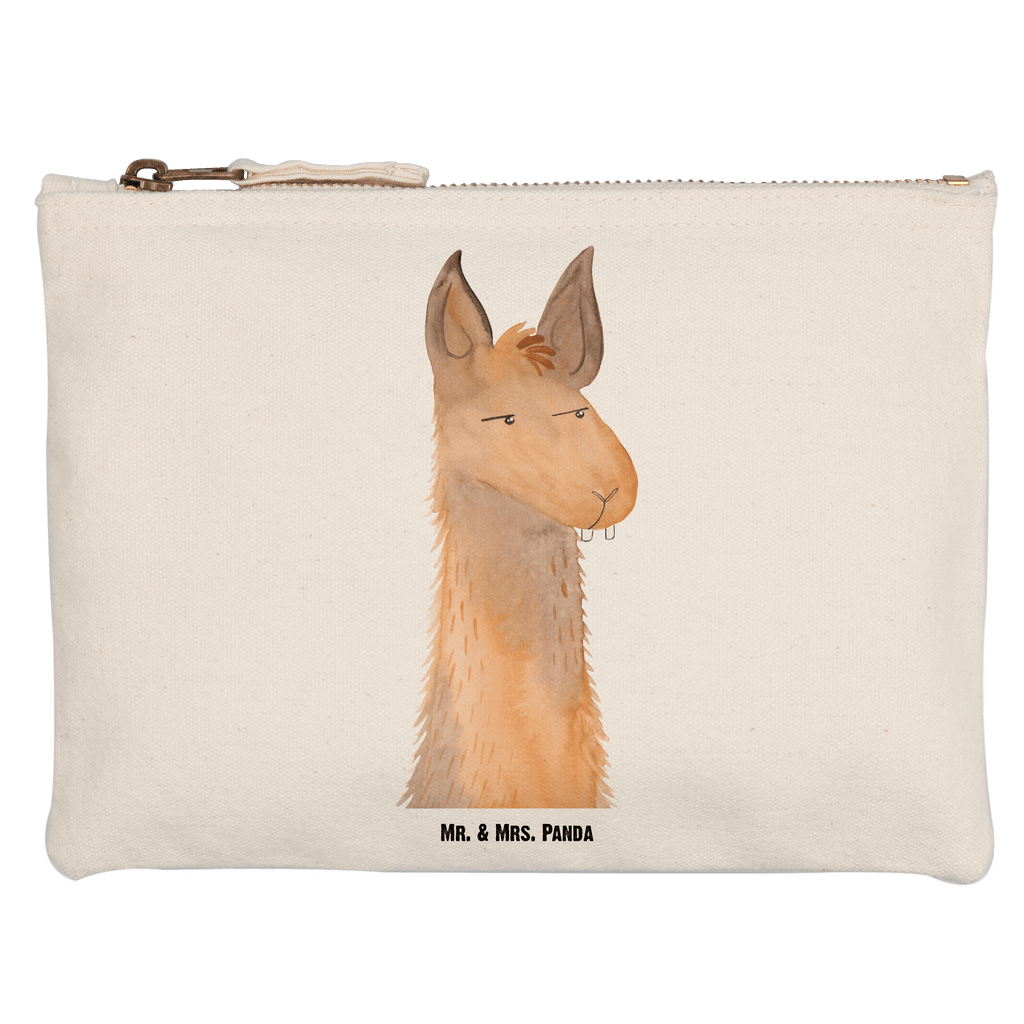 Schminktasche Lamakopf genervt Schminktasche, Kosmetiktasche, Kosmetikbeutel, Stiftemäppchen, Etui, Federmappe, Makeup, XXL, Schminketui, Kosmetiketui, Schlamperetui, Lama, Alpaka, Lamas, Recht haben, genervt sein, Freundin, beste Freundin, Partnerin, Büro, Büroalltag, Chef, Chefin, Azubi