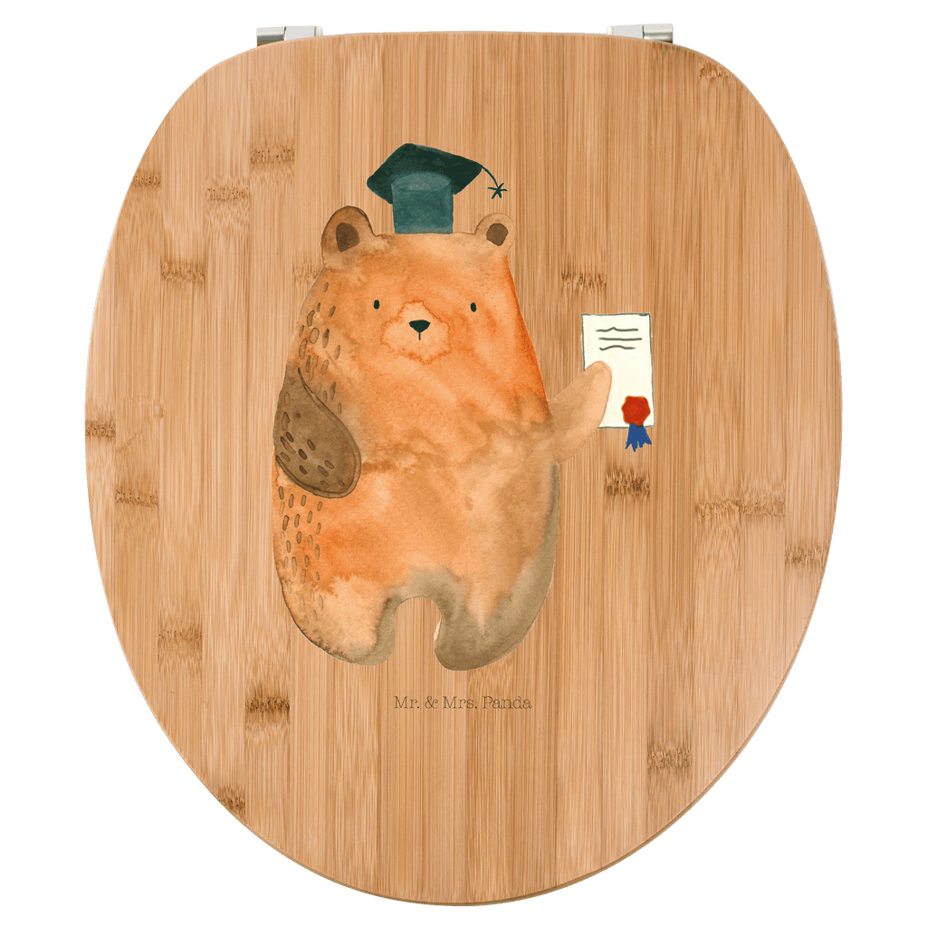 Motiv WC Sitz Prüfungsbär Klobrille, Klodeckel, Toilettendeckel, WC-Sitz, Toilette, Bär, Teddy, Teddybär, Abitur, Prüfungen, Prüfung bestanden, Abschluss, Zeugnis, Abschlusszeugnis