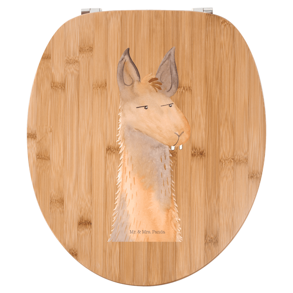 Motiv WC Sitz Lamakopf genervt Klobrille, Klodeckel, Toilettendeckel, WC-Sitz, Toilette, Lama, Alpaka, Lamas, Recht haben, genervt sein, Freundin, beste Freundin, Partnerin, Büro, Büroalltag, Chef, Chefin, Azubi