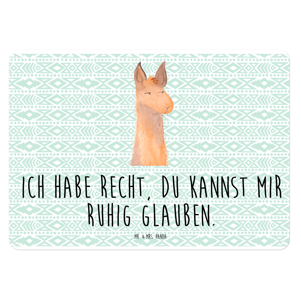 Blechschild Lamakopf genervt Blechschild, Metallschild, Geschenk Schild, Schild, Magnet-Metall-Schild, Deko Schild, Wandschild, Wand-Dekoration, Türschild, Lama, Alpaka, Lamas, Recht haben, genervt sein, Freundin, beste Freundin, Partnerin, Büro, Büroalltag, Chef, Chefin, Azubi