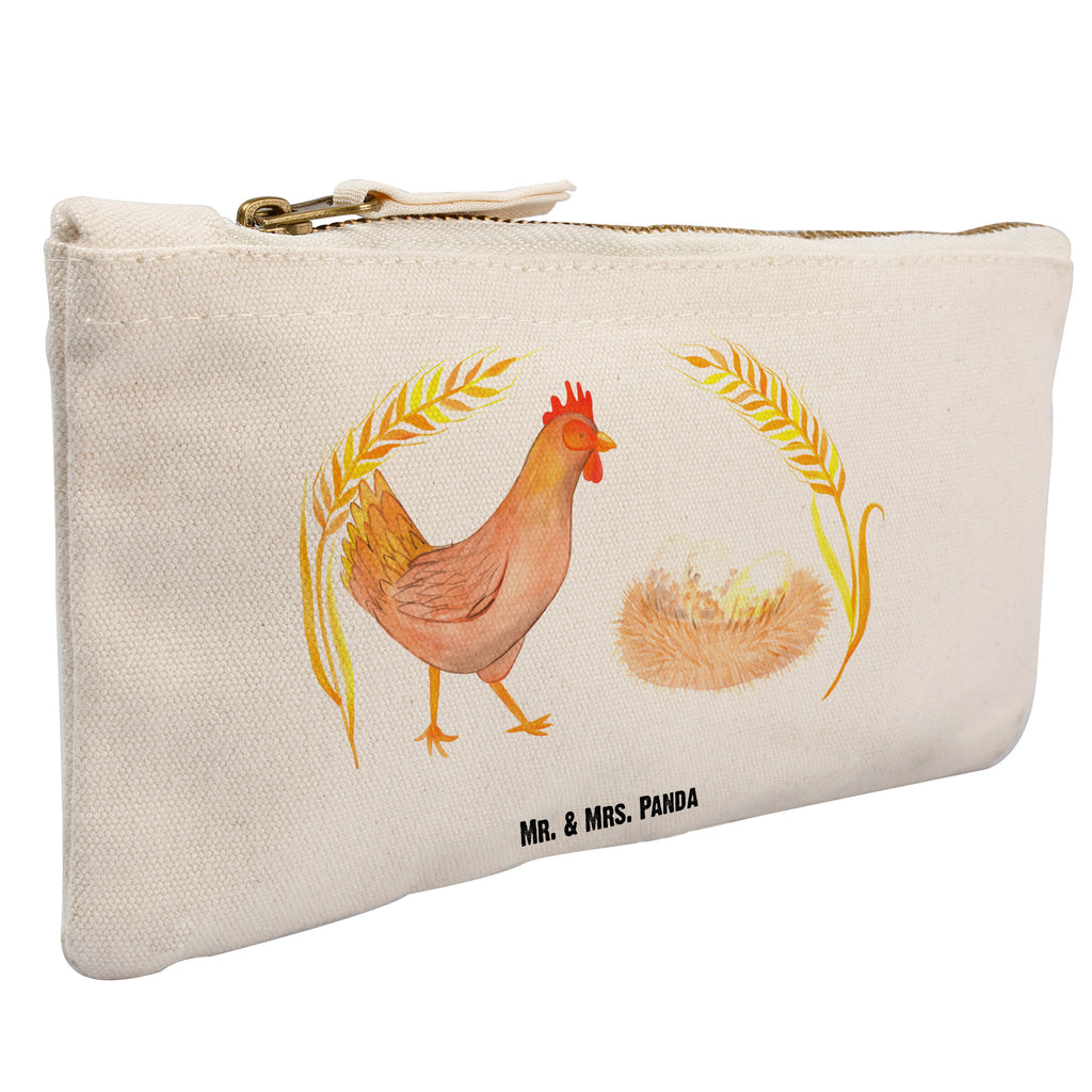 Schminktasche Huhn stolz Schminktasche, Kosmetiktasche, Kosmetikbeutel, Stiftemäppchen, Etui, Federmappe, Makeup, XXL, Schminketui, Kosmetiketui, Schlamperetui, Bauernhof, Hoftiere, Landwirt, Landwirtin, Hahn, Henne, Hühner, Eier, Hof, Landleben, Motivation, Geburt, Magie, Spruch, Schwangerschaft