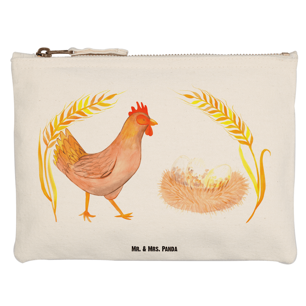 Schminktasche Huhn stolz Schminktasche, Kosmetiktasche, Kosmetikbeutel, Stiftemäppchen, Etui, Federmappe, Makeup, XXL, Schminketui, Kosmetiketui, Schlamperetui, Bauernhof, Hoftiere, Landwirt, Landwirtin, Hahn, Henne, Hühner, Eier, Hof, Landleben, Motivation, Geburt, Magie, Spruch, Schwangerschaft