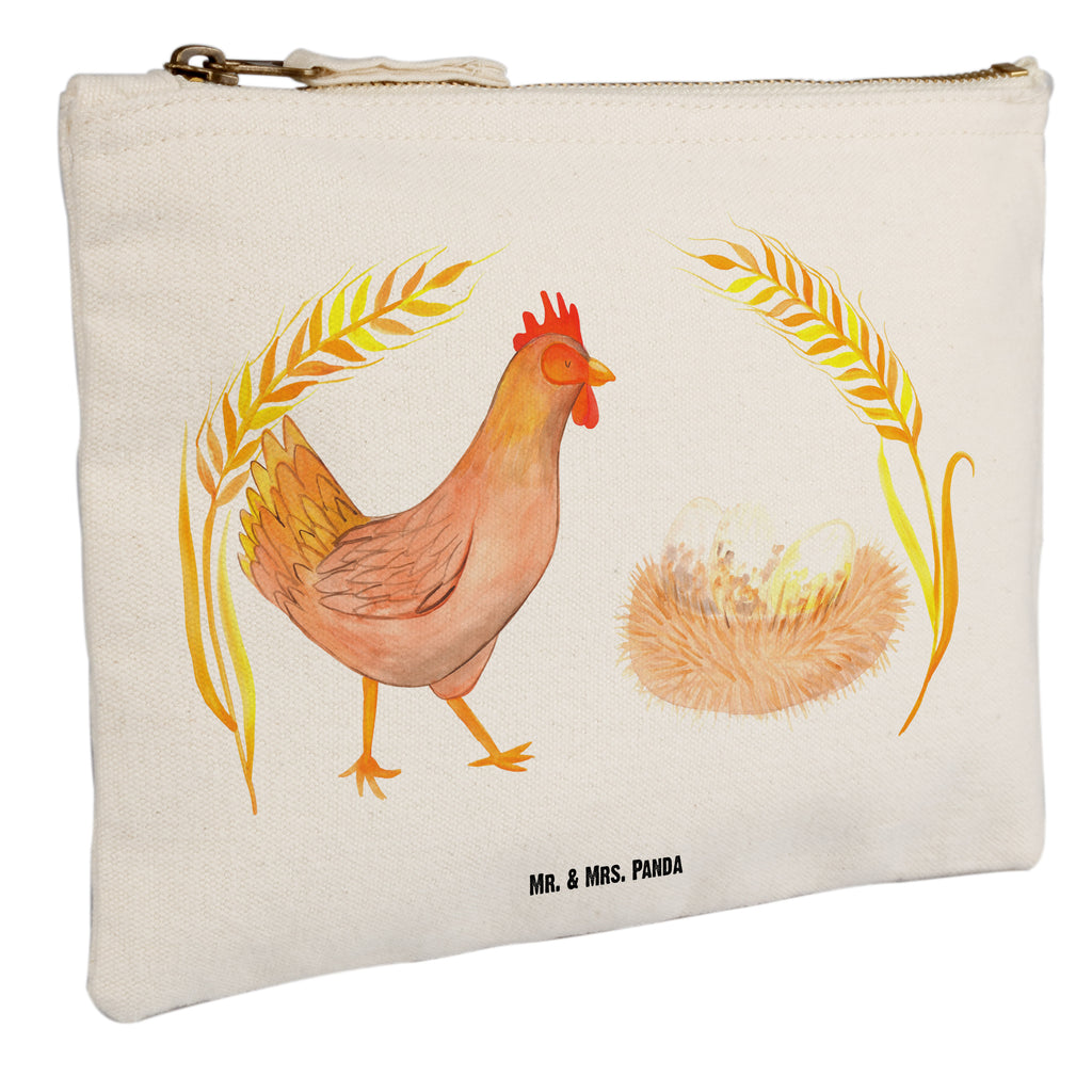 Schminktasche Huhn stolz Schminktasche, Kosmetiktasche, Kosmetikbeutel, Stiftemäppchen, Etui, Federmappe, Makeup, XXL, Schminketui, Kosmetiketui, Schlamperetui, Bauernhof, Hoftiere, Landwirt, Landwirtin, Hahn, Henne, Hühner, Eier, Hof, Landleben, Motivation, Geburt, Magie, Spruch, Schwangerschaft