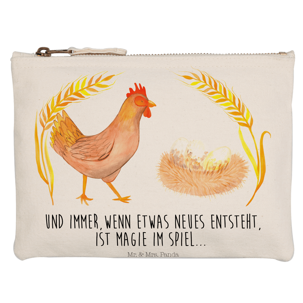 Schminktasche Huhn stolz Schminktasche, Kosmetiktasche, Kosmetikbeutel, Stiftemäppchen, Etui, Federmappe, Makeup, XXL, Schminketui, Kosmetiketui, Schlamperetui, Bauernhof, Hoftiere, Landwirt, Landwirtin, Hahn, Henne, Hühner, Eier, Hof, Landleben, Motivation, Geburt, Magie, Spruch, Schwangerschaft