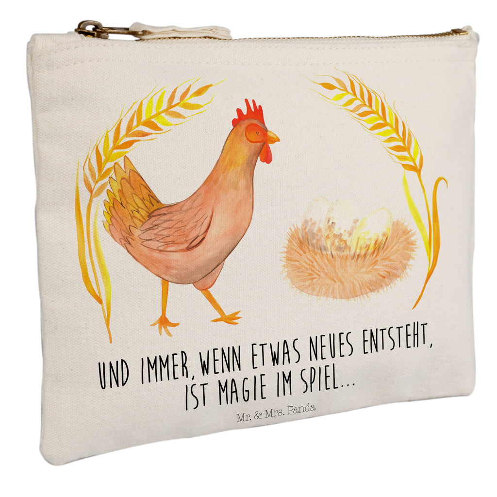 Schminktasche Huhn stolz Schminktasche, Kosmetiktasche, Kosmetikbeutel, Stiftemäppchen, Etui, Federmappe, Makeup, XXL, Schminketui, Kosmetiketui, Schlamperetui, Bauernhof, Hoftiere, Landwirt, Landwirtin, Hahn, Henne, Hühner, Eier, Hof, Landleben, Motivation, Geburt, Magie, Spruch, Schwangerschaft