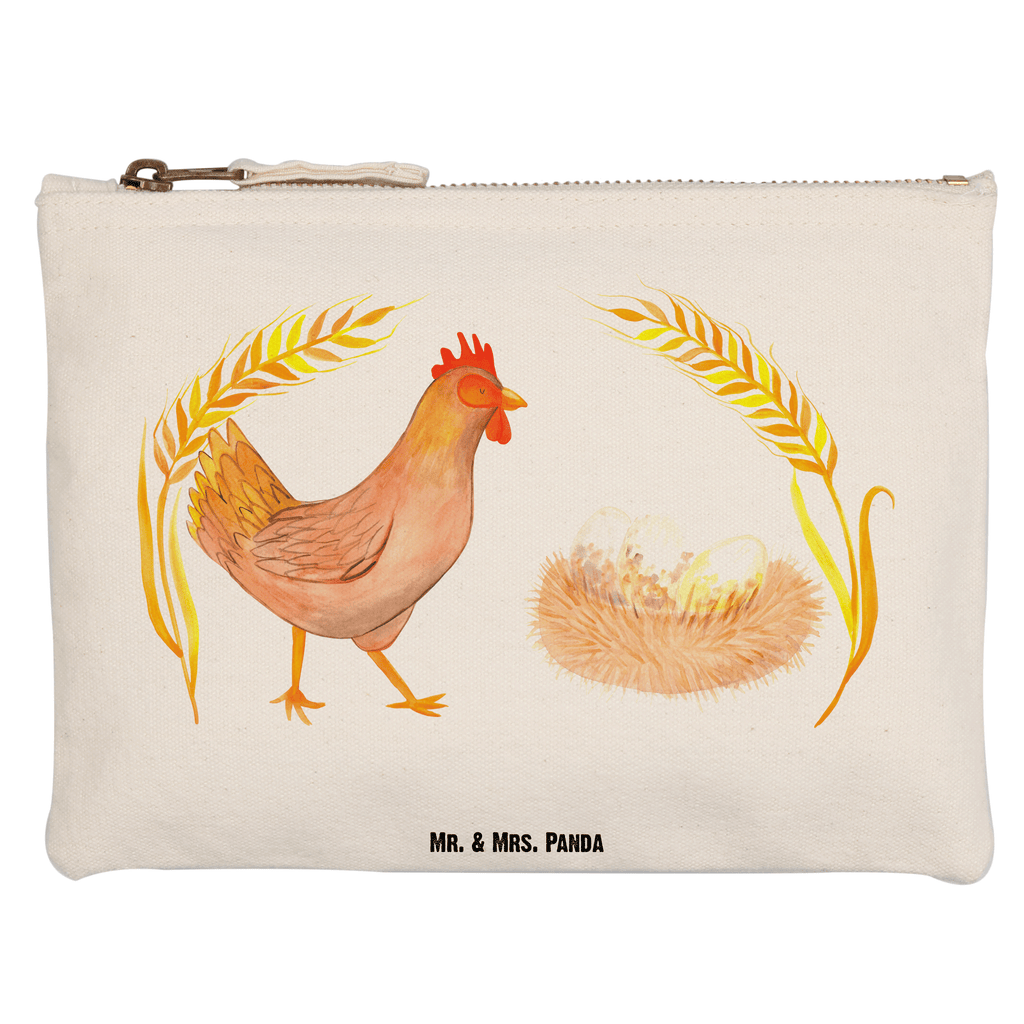 Schminktasche Huhn stolz Schminktasche, Kosmetiktasche, Kosmetikbeutel, Stiftemäppchen, Etui, Federmappe, Makeup, XXL, Schminketui, Kosmetiketui, Schlamperetui, Bauernhof, Hoftiere, Landwirt, Landwirtin, Hahn, Henne, Hühner, Eier, Hof, Landleben, Motivation, Geburt, Magie, Spruch, Schwangerschaft