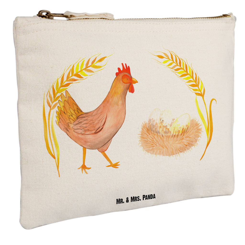 Schminktasche Huhn stolz Schminktasche, Kosmetiktasche, Kosmetikbeutel, Stiftemäppchen, Etui, Federmappe, Makeup, XXL, Schminketui, Kosmetiketui, Schlamperetui, Bauernhof, Hoftiere, Landwirt, Landwirtin, Hahn, Henne, Hühner, Eier, Hof, Landleben, Motivation, Geburt, Magie, Spruch, Schwangerschaft