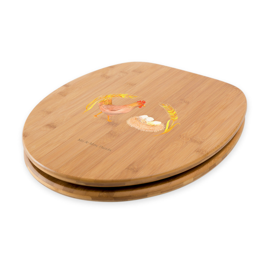 Motiv WC Sitz Huhn stolz Klobrille, Klodeckel, Toilettendeckel, WC-Sitz, Toilette, Bauernhof, Hoftiere, Landwirt, Landwirtin, Hahn, Henne, Hühner, Eier, Hof, Landleben, Motivation, Geburt, Magie, Spruch, Schwangerschaft