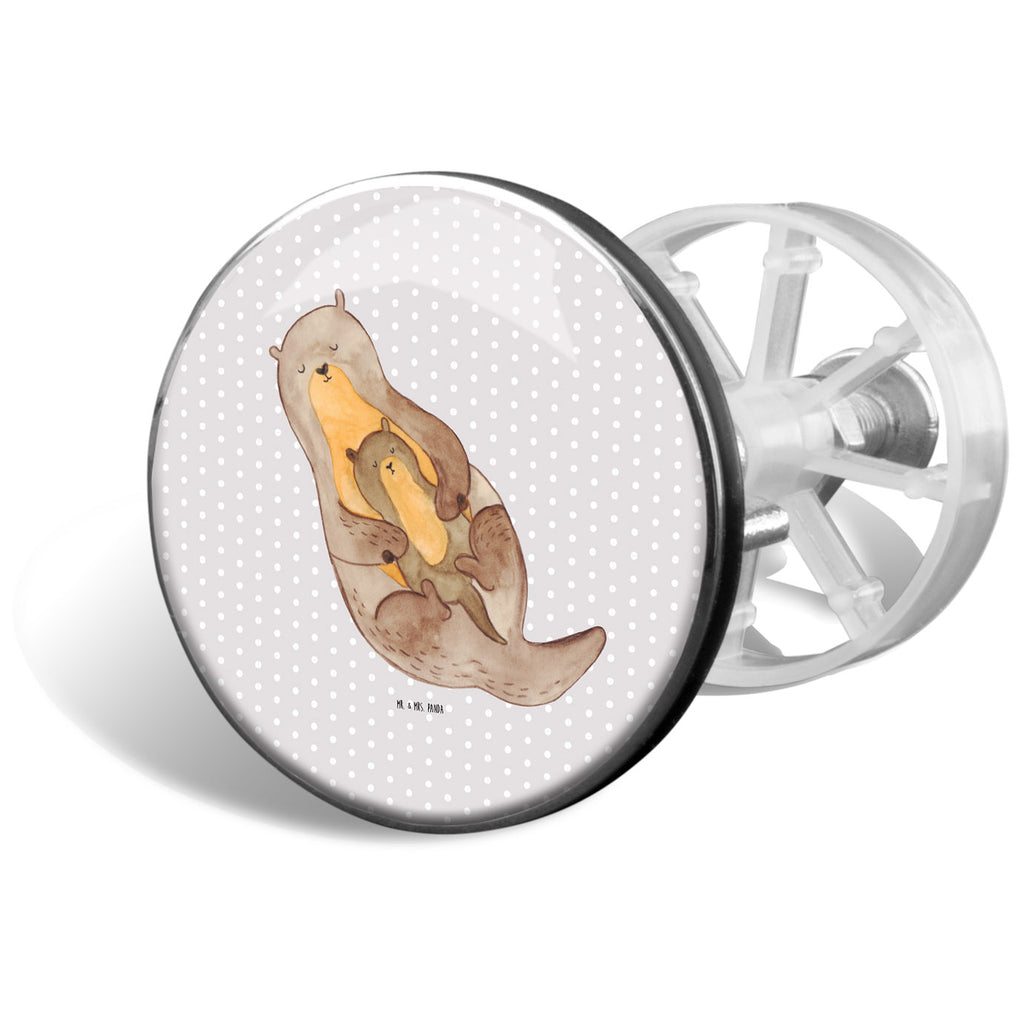 Waschbecken Stöpsel Otter mit Kind Abflussstöpsel, Stöpsel, Waschbecken, Ablaufgarnitur, Waschbecken Stopfen, Otter, Fischotter, Seeotter, Otter Seeotter See Otter