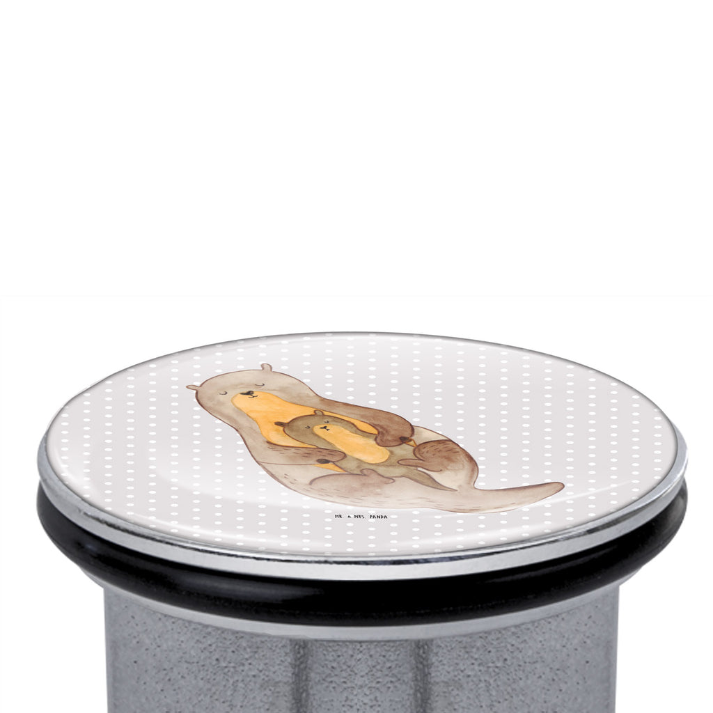 Waschbecken Stöpsel Otter mit Kind Abflussstöpsel, Stöpsel, Waschbecken, Ablaufgarnitur, Waschbecken Stopfen, Otter, Fischotter, Seeotter, Otter Seeotter See Otter