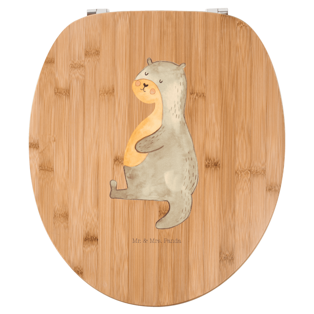 Motiv WC Sitz Otter Bauch Klobrille, Klodeckel, Toilettendeckel, WC-Sitz, Toilette, Otter, Fischotter, Seeotter, Otter Seeotter See Otter
