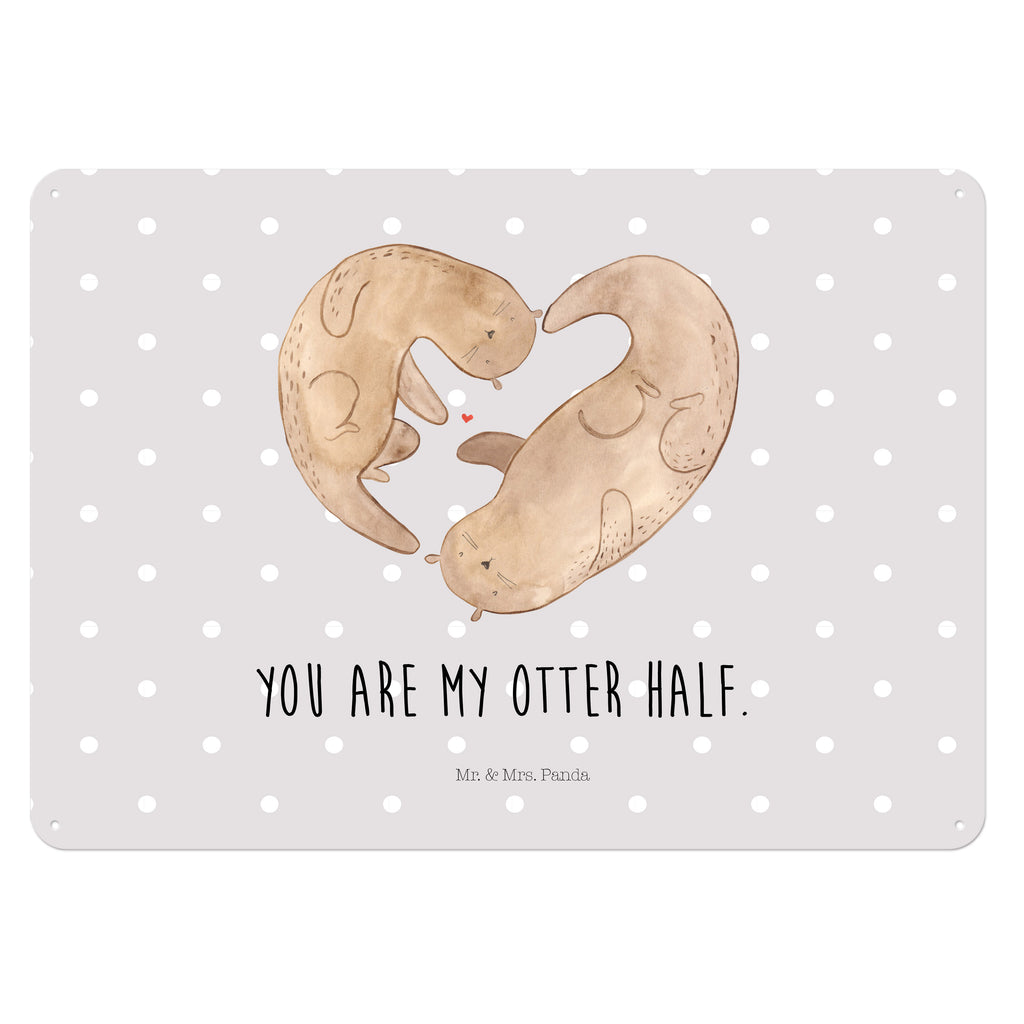 Blechschild Otter Herz Otter,  Seeotter, Liebe, Herz, Liebesbeweis, Liebesgeschenk, Bessere Hälfte, Love you, Jahrestag, Hochzeitstag, Verlobung, gemeinsames Leben Blechschild, Metallschild, Geschenk Schild, Schild, Magnet-Metall-Schild, Deko Schild, Wandschild, Wand-Dekoration, Türschild, Wandschild, Metallschild  Otter,  Fischotter,  Seeotter