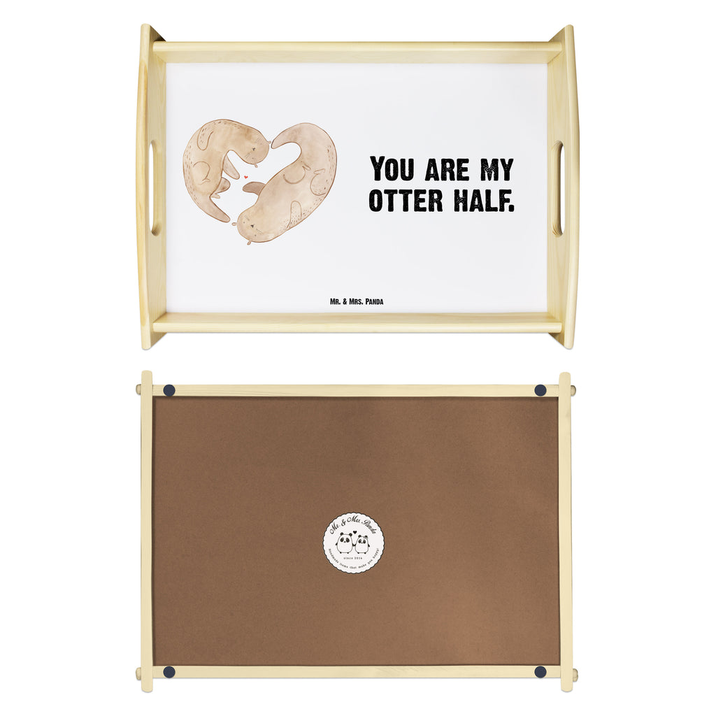 Serviertablett Otter Herz Tablett, Holztablett, Küchentablett, Dekotablett, Frühstückstablett, Otter, Fischotter, Seeotter, Liebe, Herz, Liebesbeweis, Liebesgeschenk, Bessere Hälfte, Love you, Jahrestag, Hochzeitstag, Verlobung, gemeinsames Leben