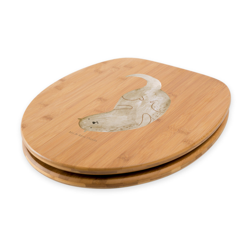 Motiv WC Sitz Otter kopfüber Klobrille, Klodeckel, Toilettendeckel, WC-Sitz, Toilette, Otter, Fischotter, Seeotter, Otter Seeotter See Otter