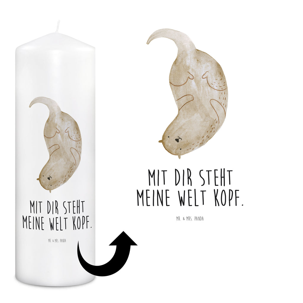 Kerze Otter kopfüber Kerze, Taufkerze, Kommunionskerze, Geburtstagskerze, Geschenk Kerze, Taufgeschenk Kerze, Kerze mit Druck, Besondere Kerze, Geschenkidee Kerze, Kerze für Kommunion, Geburtstag Kerze, Kommunion Kerze, Otter, Fischotter, Seeotter, Otter Seeotter See Otter