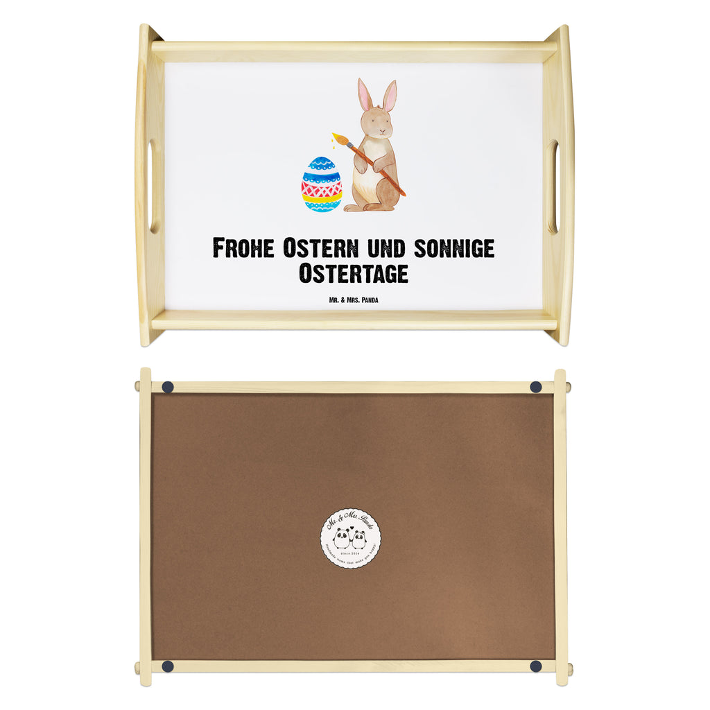 Serviertablett Hase Eiermalen Tablett, Holztablett, Küchentablett, Dekotablett, Frühstückstablett, Ostern, Osterhase, Ostergeschenke, Osternest, Osterdeko, Geschenk zu Ostern, Frohe Ostern, Ostergrüße, Osterblume, Osterei, bemalte Ostereier, Hase, Kaninchen, Eiermalen