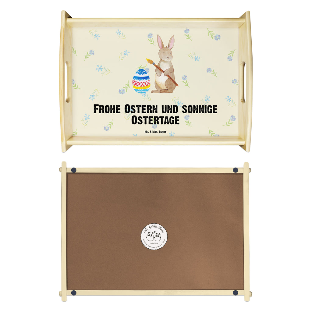 Serviertablett Hase Eiermalen Tablett, Holztablett, Küchentablett, Dekotablett, Frühstückstablett, Ostern, Osterhase, Ostergeschenke, Osternest, Osterdeko, Geschenk zu Ostern, Frohe Ostern, Ostergrüße, Osterblume, Osterei, bemalte Ostereier, Hase, Kaninchen, Eiermalen