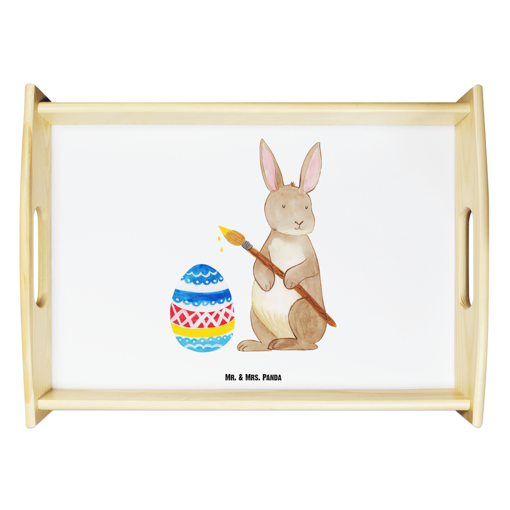 Serviertablett Hase Eiermalen Tablett, Holztablett, Küchentablett, Dekotablett, Frühstückstablett, Ostern, Osterhase, Ostergeschenke, Osternest, Osterdeko, Geschenk zu Ostern, Frohe Ostern, Ostergrüße, Osterblume, Osterei, bemalte Ostereier, Hase, Kaninchen, Eiermalen