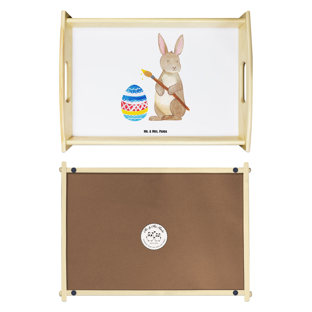 Serviertablett Hase Eiermalen Tablett, Holztablett, Küchentablett, Dekotablett, Frühstückstablett, Ostern, Osterhase, Ostergeschenke, Osternest, Osterdeko, Geschenk zu Ostern, Frohe Ostern, Ostergrüße, Osterblume, Osterei, bemalte Ostereier, Hase, Kaninchen, Eiermalen