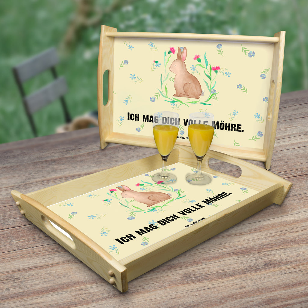 Serviertablett Hase sitzend Tablett, Holztablett, Küchentablett, Dekotablett, Frühstückstablett, Ostern, Osterhase, Ostergeschenke, Osternest, Osterdeko, Geschenk zu Ostern, Frohe Ostern, Ostergrüße, Osterblume, Liebe, Grüße, Hase, Kaninchen