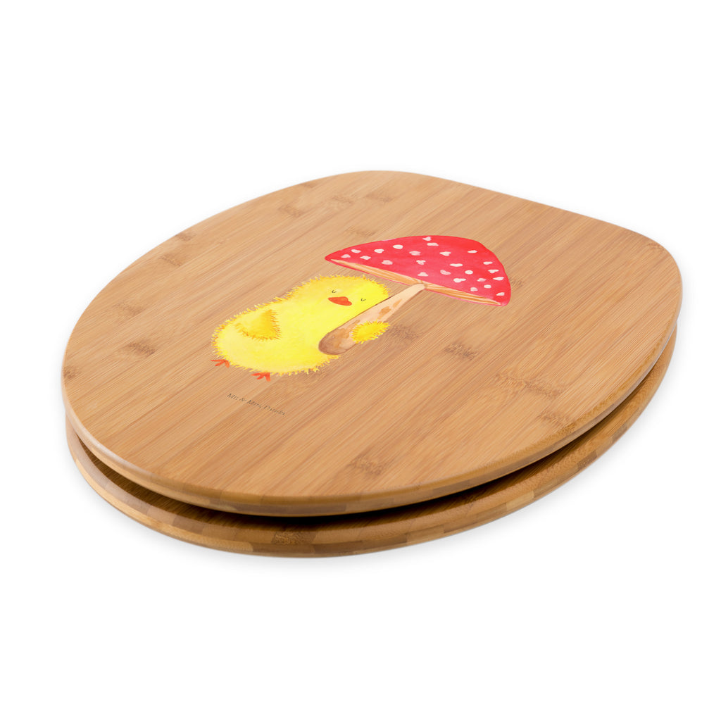 Motiv WC Sitz Küken Fliegenpilz Klobrille, Klodeckel, Toilettendeckel, WC-Sitz, Toilette, Ostern, Osterhase, Ostergeschenke, Osternest, Osterdeko, Geschenk zu Ostern, Küken, Fliegenpilz, Glückspilz, Frohe Ostern, Ostergrüße