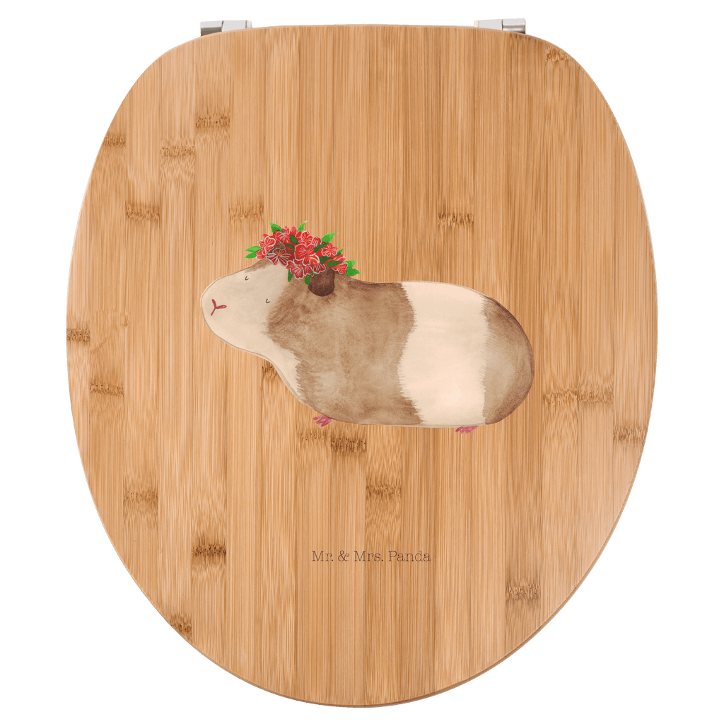 Motiv WC Sitz Meerschweinchen weise Klobrille, Klodeckel, Toilettendeckel, WC-Sitz, Toilette, Tiermotive, Gute Laune, lustige Sprüche, Tiere, Meerschweinchen, Meerie, Meeries, Wunder, Blumenkind, Realität, Spruch, Weisheit, Motivation, Wunderland