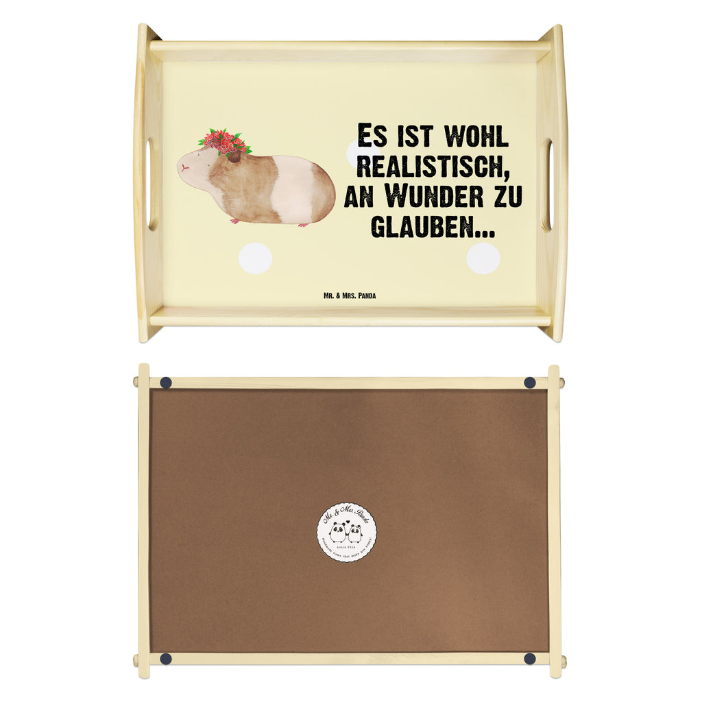Serviertablett Meerschweinchen weise Tablett, Holztablett, Küchentablett, Dekotablett, Frühstückstablett, Tiermotive, Gute Laune, lustige Sprüche, Tiere, Meerschweinchen, Meerie, Meeries, Wunder, Blumenkind, Realität, Spruch, Weisheit, Motivation, Wunderland