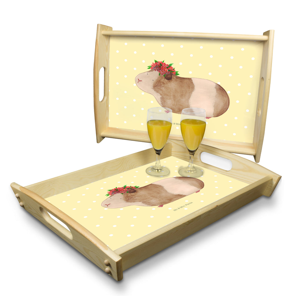 Serviertablett Meerschweinchen weise Tablett, Holztablett, Küchentablett, Dekotablett, Frühstückstablett, Tiermotive, Gute Laune, lustige Sprüche, Tiere, Meerschweinchen, Meerie, Meeries, Wunder, Blumenkind, Realität, Spruch, Weisheit, Motivation, Wunderland