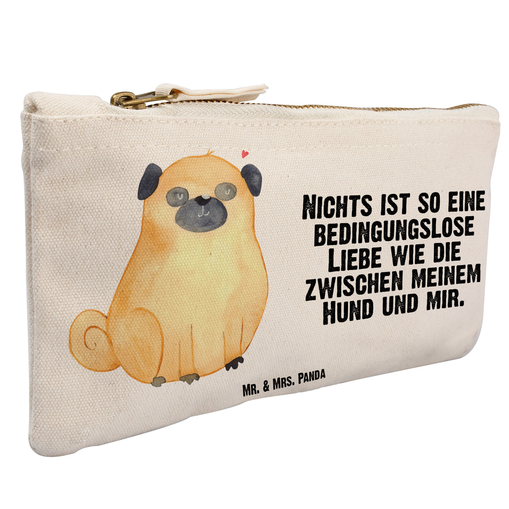 Schminktasche Mops Schminktasche, Kosmetiktasche, Kosmetikbeutel, Stiftemäppchen, Etui, Federmappe, Makeup, XXL, Schminketui, Kosmetiketui, Schlamperetui, Hund, Hundemotiv, Haustier, Hunderasse, Tierliebhaber, Hundebesitzer, Sprüche, Mops, Liebe, Hundeliebe