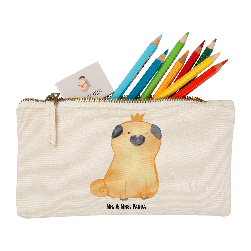 Schminktasche Mops Krone Schminktasche, Kosmetiktasche, Kosmetikbeutel, Stiftemäppchen, Etui, Federmappe, Makeup, XXL, Schminketui, Kosmetiketui, Schlamperetui, Hund, Hundemotiv, Haustier, Hunderasse, Tierliebhaber, Hundebesitzer, Sprüche, Mops, allergisch, kinderlos, Hausregel, Hundebesitzer. Spruch, lustig