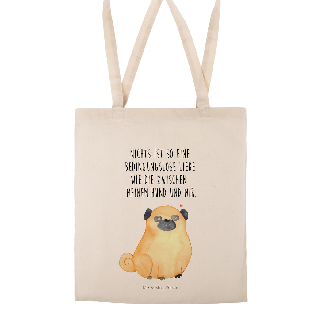 Tragetasche Mops Beuteltasche, Beutel, Einkaufstasche, Jutebeutel, Stoffbeutel, Hund, Hundemotiv, Haustier, Hunderasse, Tierliebhaber, Hundebesitzer, Sprüche, Mops, Liebe, Hundeliebe