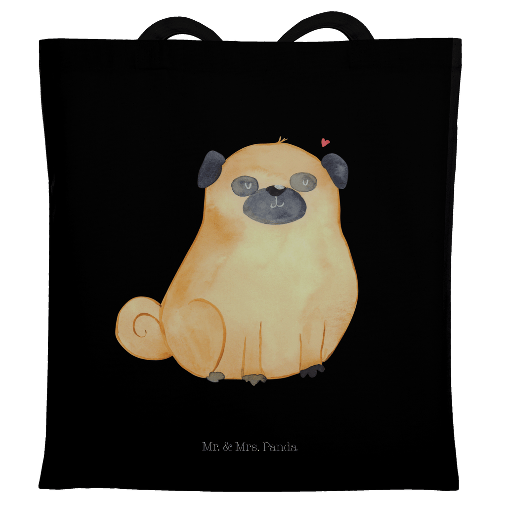 Tragetasche Mops Beuteltasche, Beutel, Einkaufstasche, Jutebeutel, Stoffbeutel, Hund, Hundemotiv, Haustier, Hunderasse, Tierliebhaber, Hundebesitzer, Sprüche, Mops, Liebe, Hundeliebe